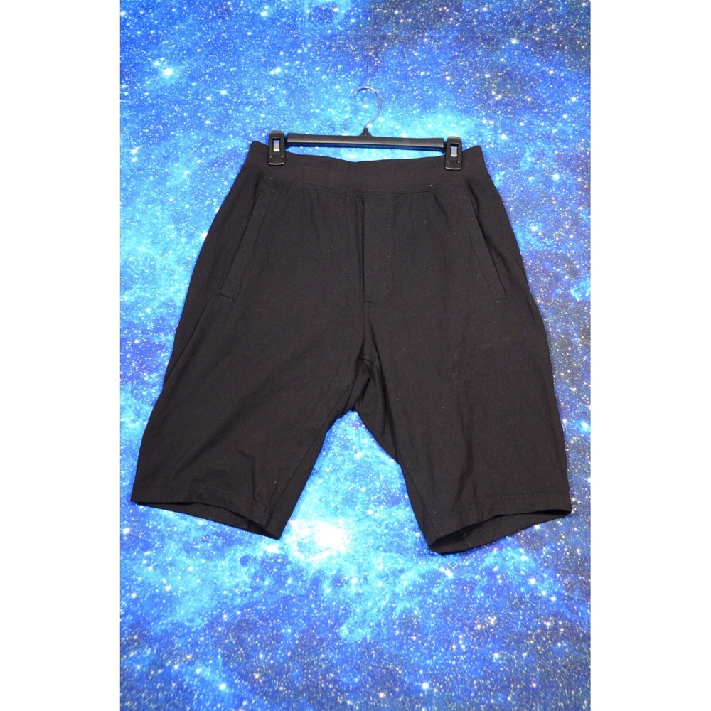 Lululemon Men's‎ Shorts Drawstring Size Medium 28" X 12" Inseam Black Casual Gym